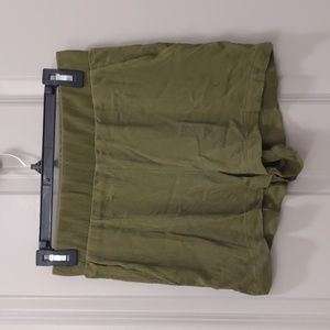 Abound Olive Crepe Shorts